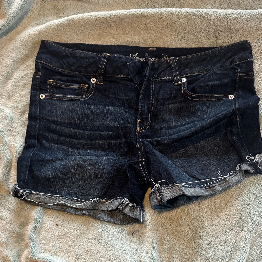 American Eagle Outfitters Deep Blue Jean Shorts